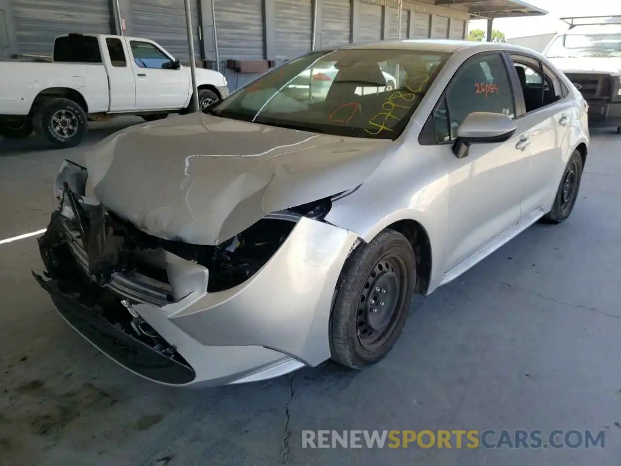 2 Photograph of a damaged car 5YFEPMAE9MP210482 TOYOTA COROLLA 2021