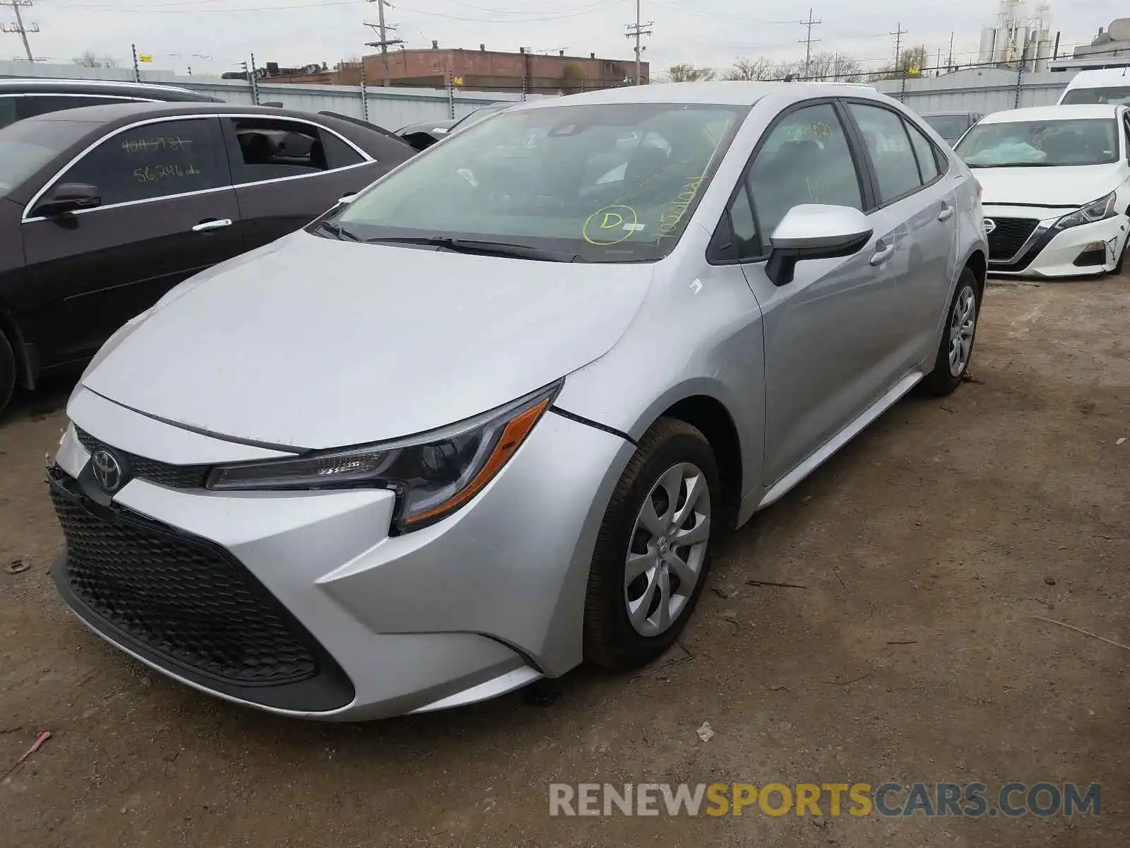 2 Photograph of a damaged car 5YFEPMAE9MP211213 TOYOTA COROLLA 2021