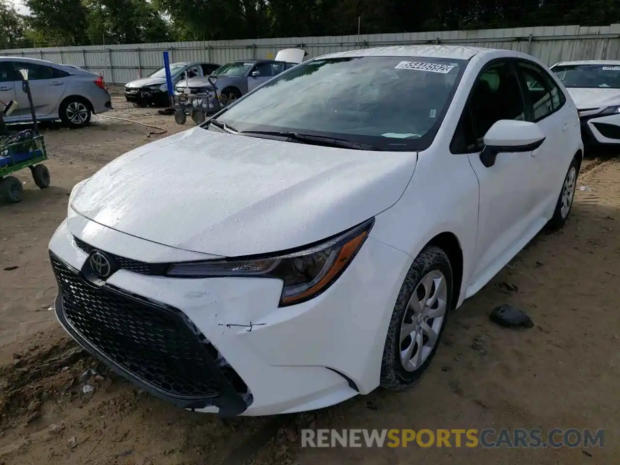 2 Photograph of a damaged car 5YFEPMAE9MP214743 TOYOTA COROLLA 2021