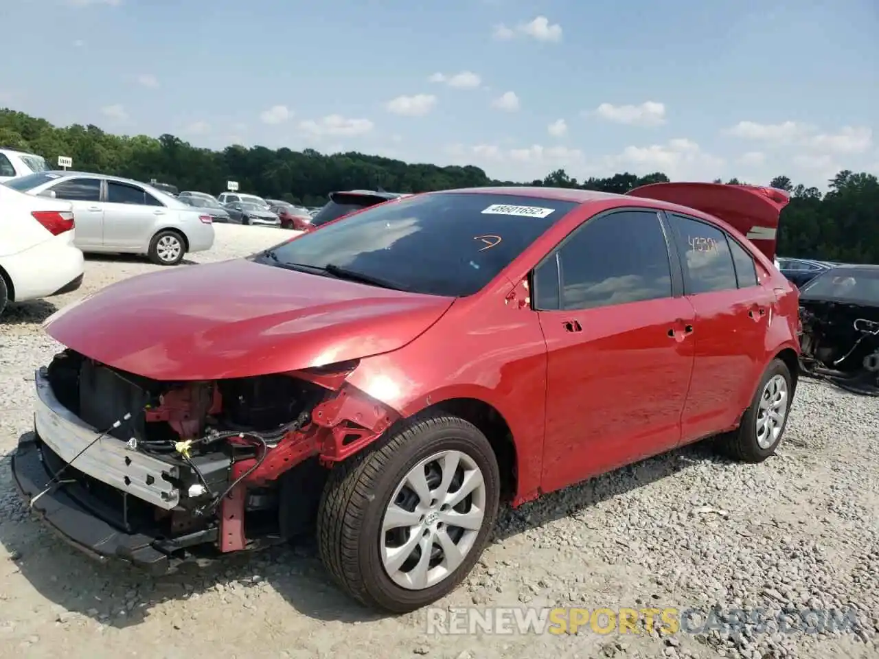 2 Photograph of a damaged car 5YFEPMAE9MP215617 TOYOTA COROLLA 2021