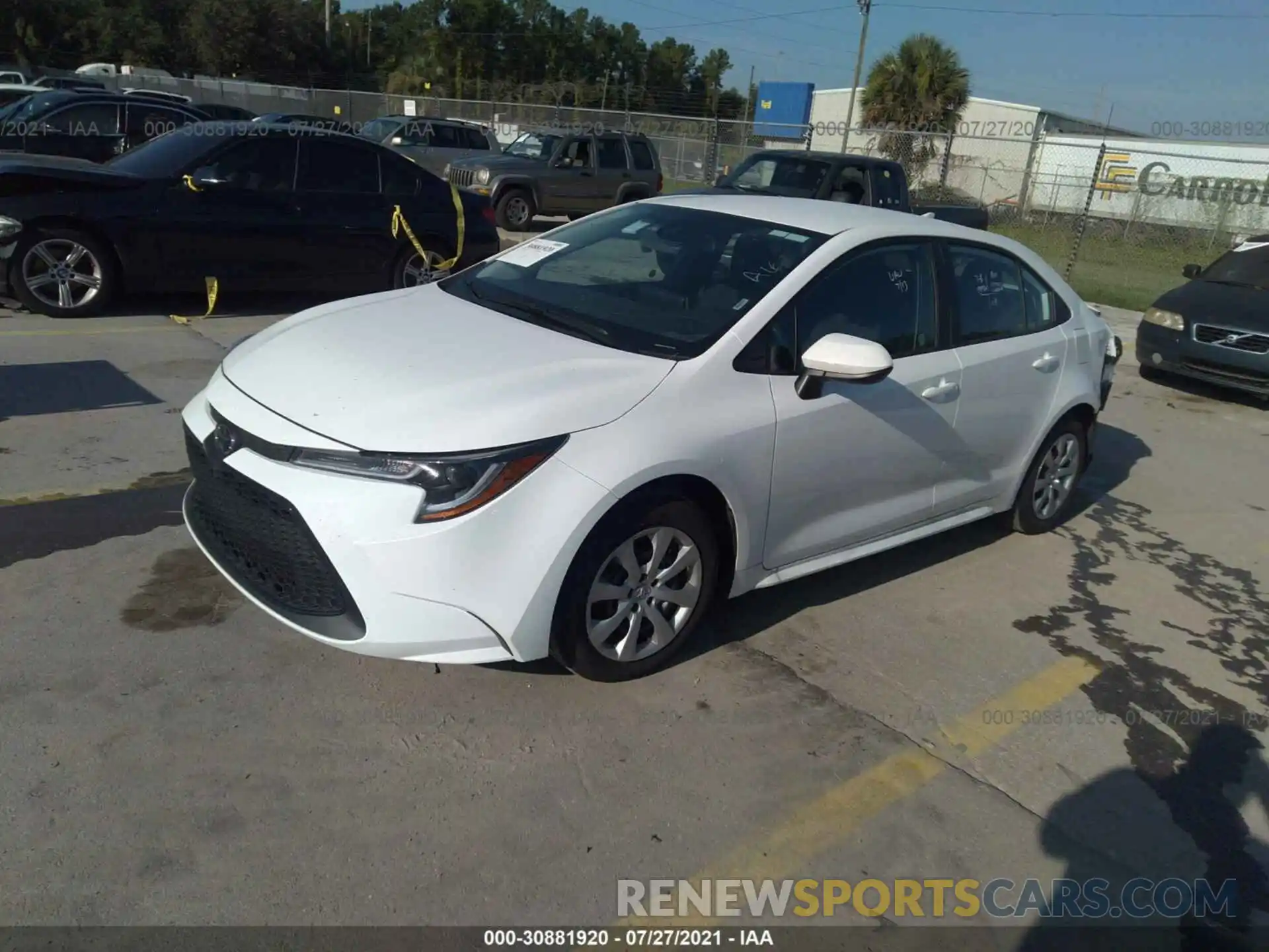 2 Photograph of a damaged car 5YFEPMAE9MP216301 TOYOTA COROLLA 2021