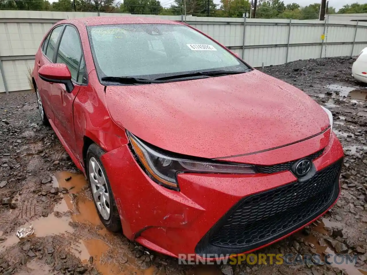 1 Photograph of a damaged car 5YFEPMAE9MP216654 TOYOTA COROLLA 2021