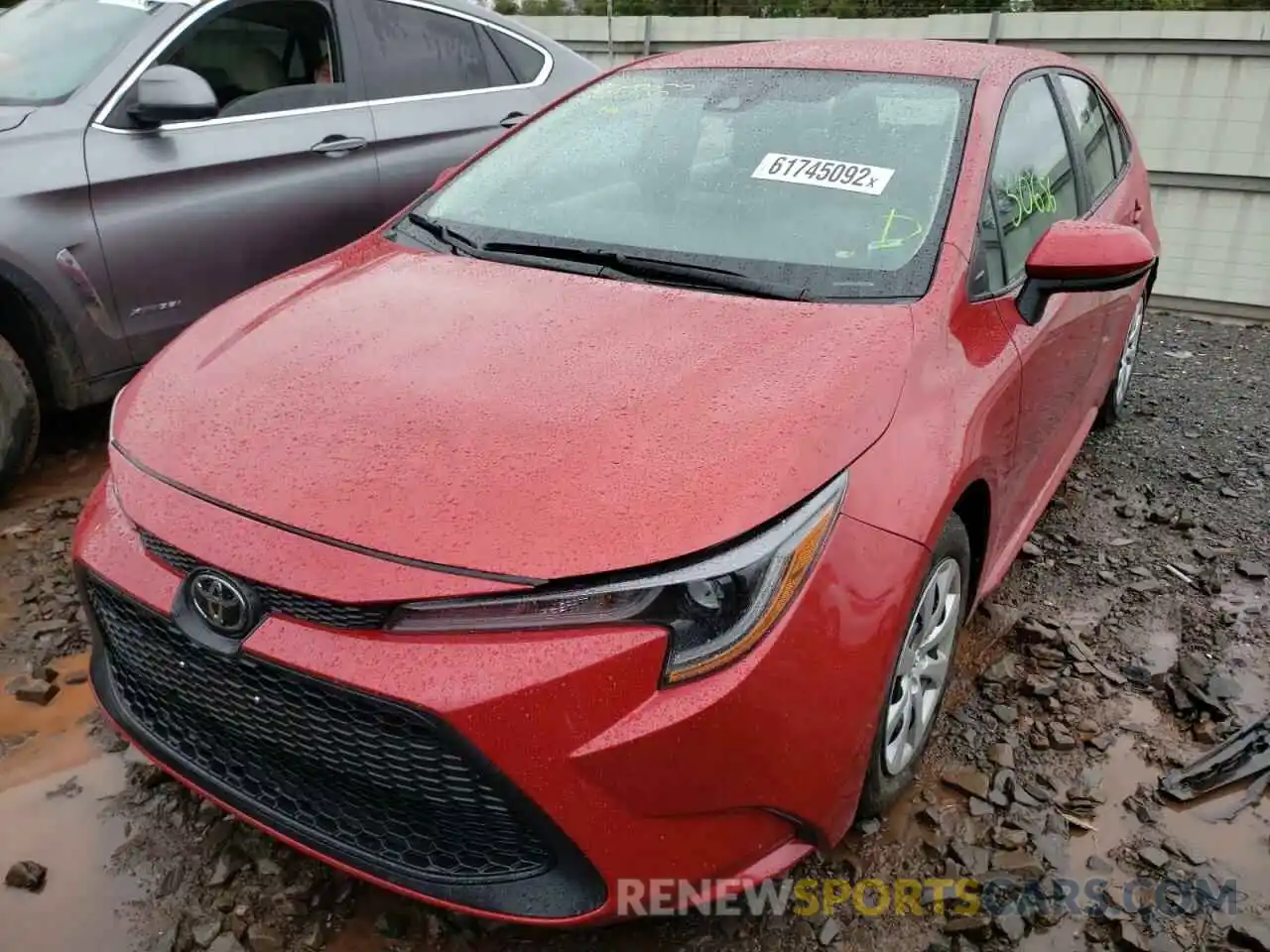 2 Photograph of a damaged car 5YFEPMAE9MP216654 TOYOTA COROLLA 2021