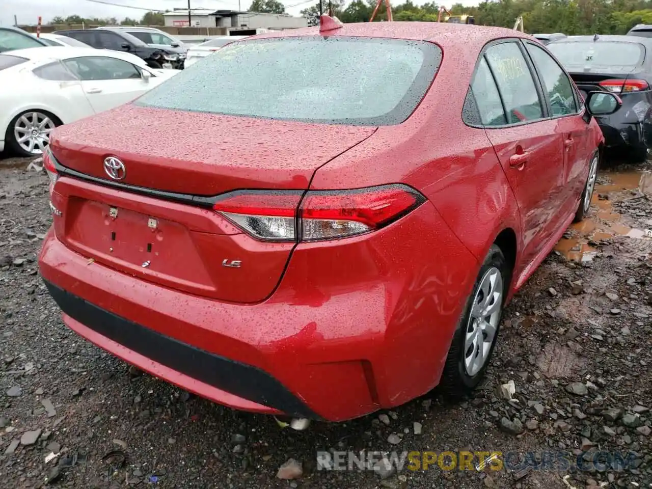 4 Photograph of a damaged car 5YFEPMAE9MP216654 TOYOTA COROLLA 2021