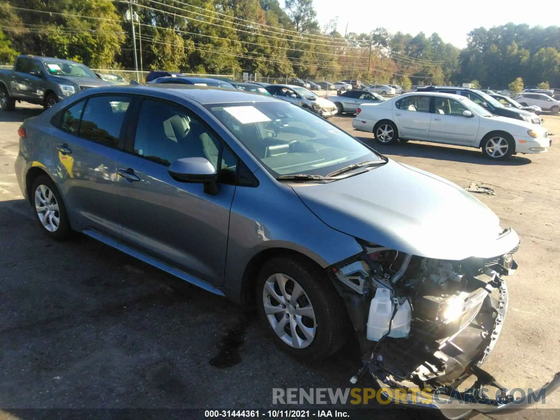 1 Photograph of a damaged car 5YFEPMAE9MP217075 TOYOTA COROLLA 2021