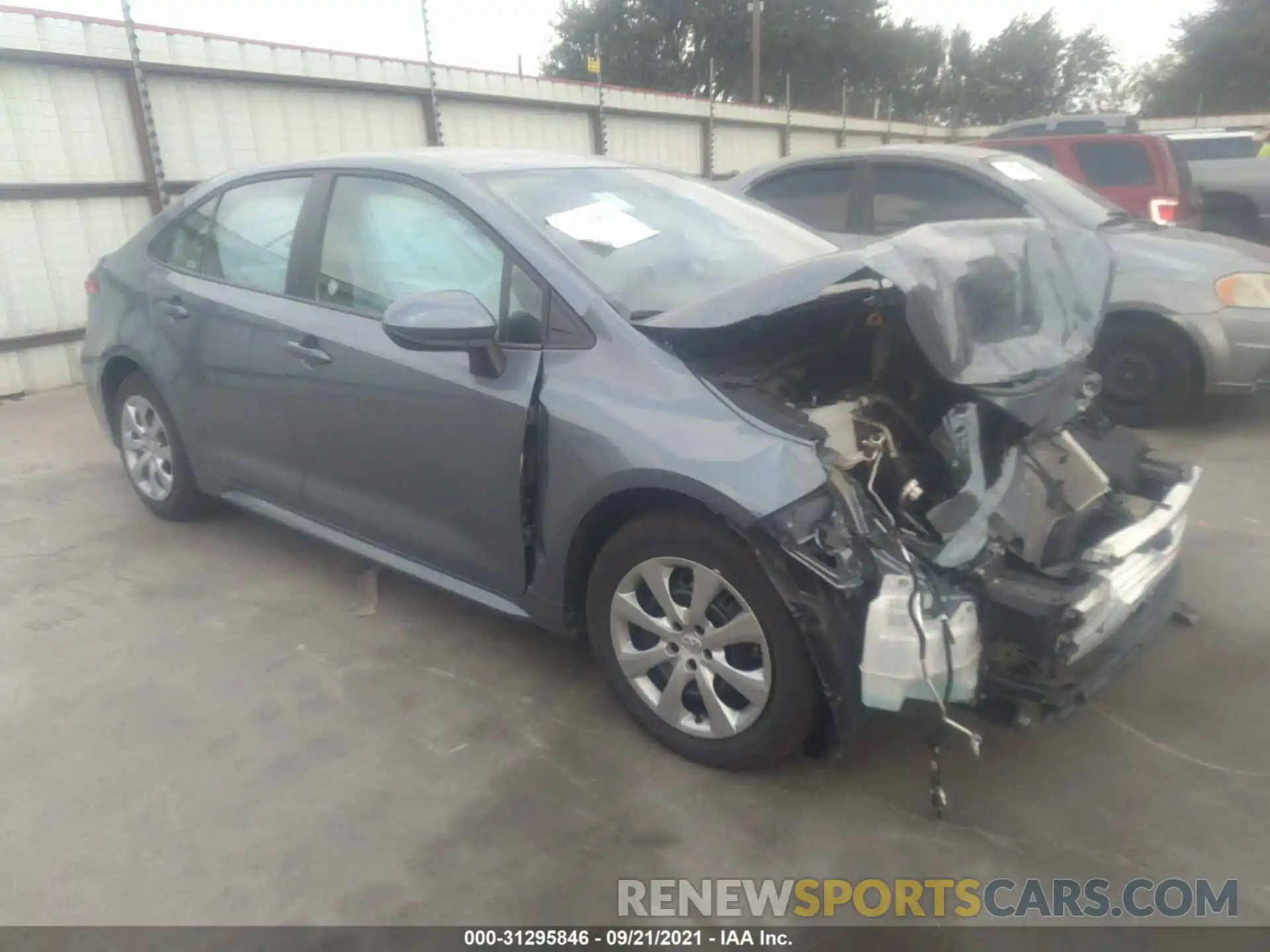 1 Photograph of a damaged car 5YFEPMAE9MP217500 TOYOTA COROLLA 2021