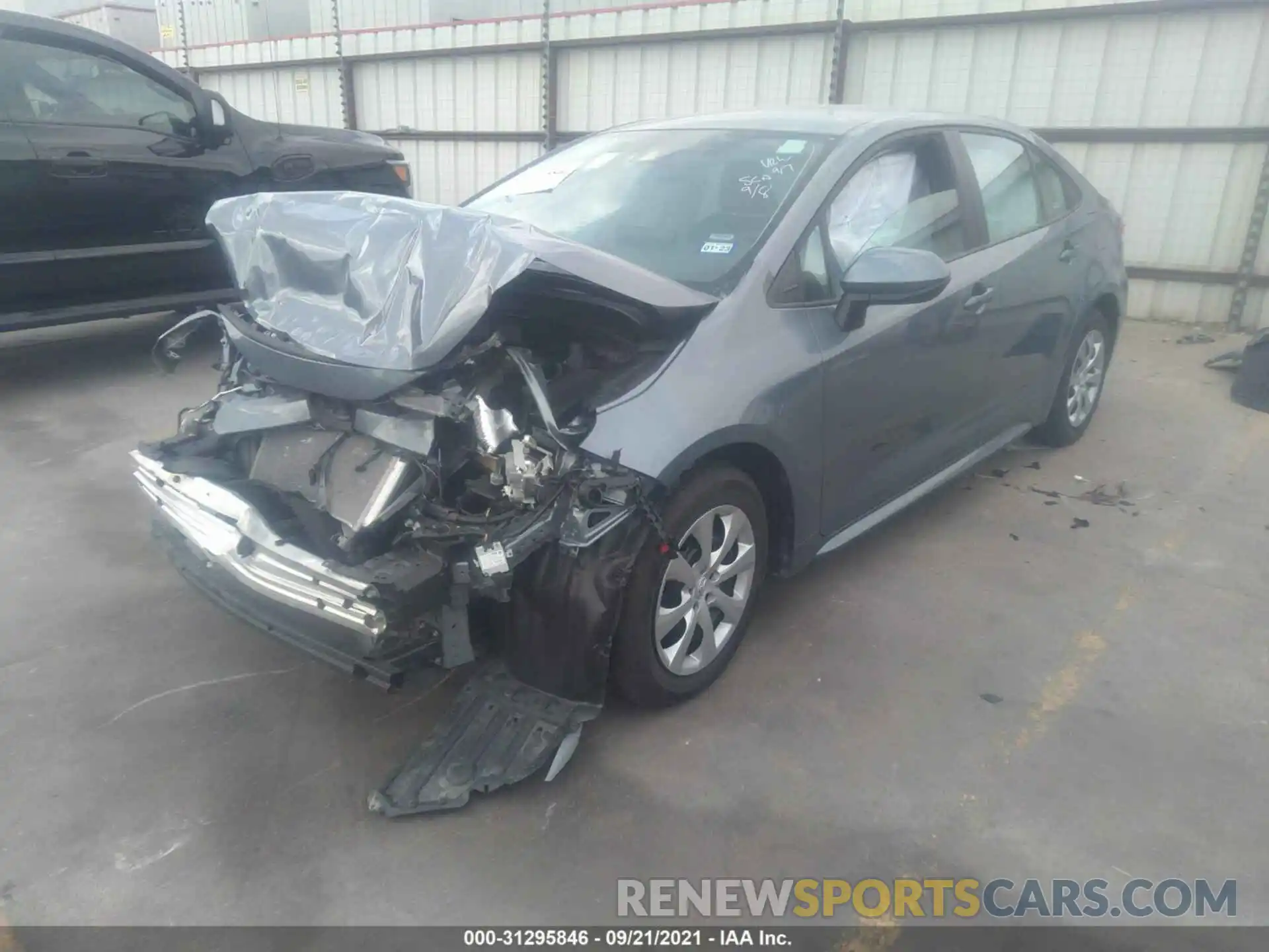 2 Photograph of a damaged car 5YFEPMAE9MP217500 TOYOTA COROLLA 2021