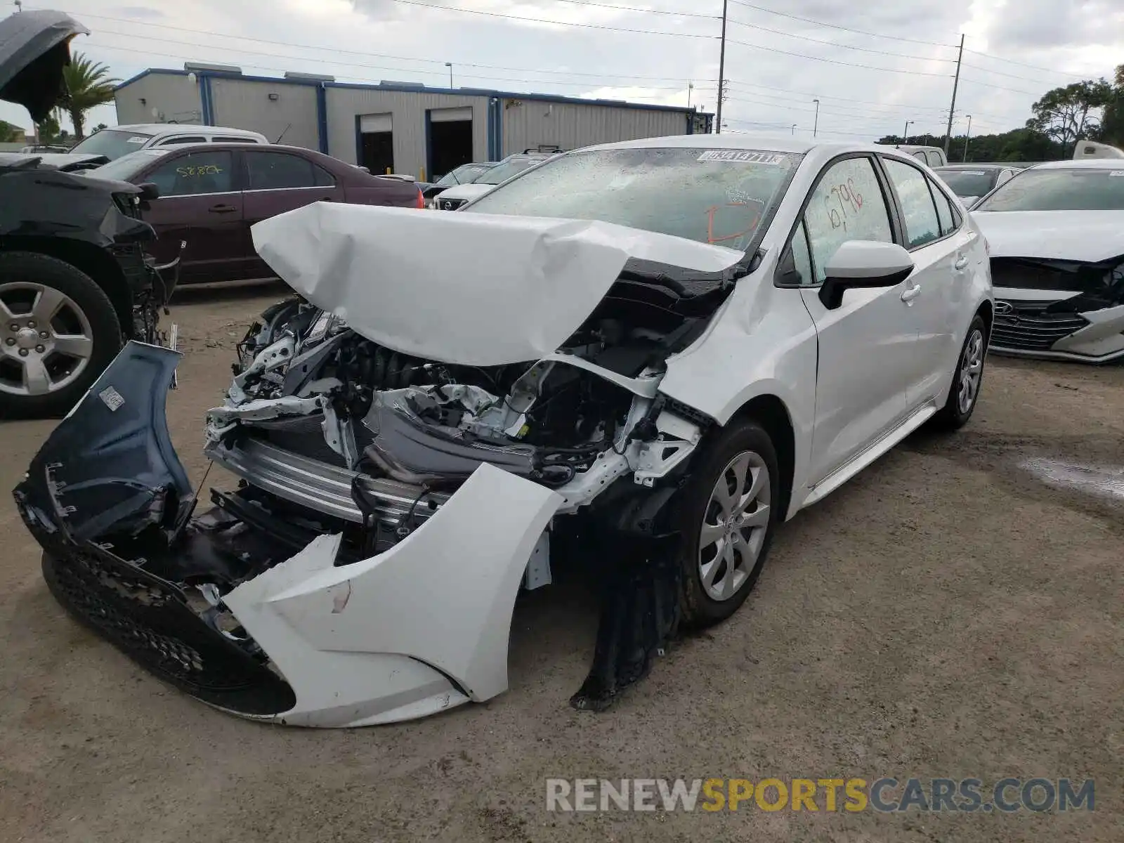 2 Photograph of a damaged car 5YFEPMAE9MP219229 TOYOTA COROLLA 2021