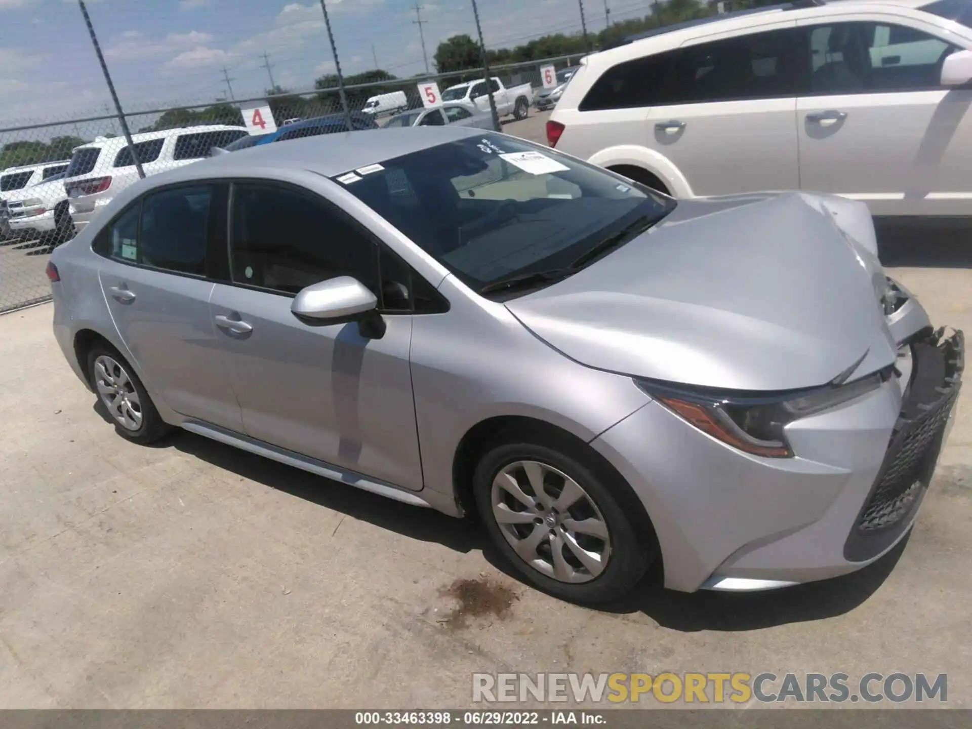 1 Photograph of a damaged car 5YFEPMAE9MP219540 TOYOTA COROLLA 2021