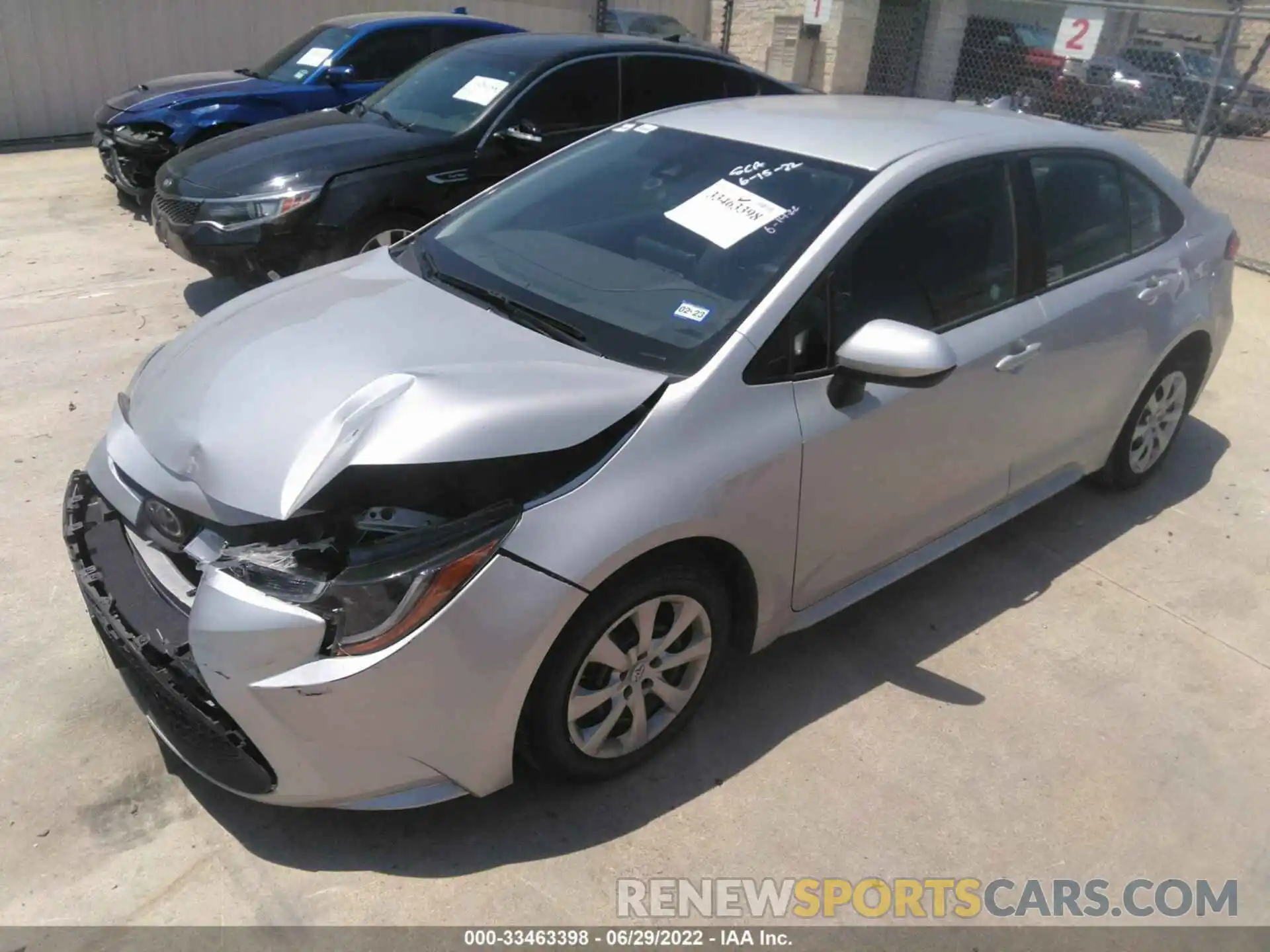 2 Photograph of a damaged car 5YFEPMAE9MP219540 TOYOTA COROLLA 2021