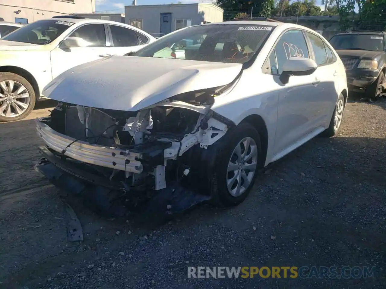 2 Photograph of a damaged car 5YFEPMAE9MP219988 TOYOTA COROLLA 2021