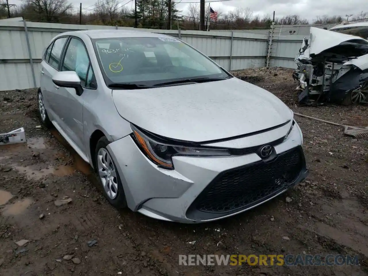 1 Photograph of a damaged car 5YFEPMAE9MP224477 TOYOTA COROLLA 2021