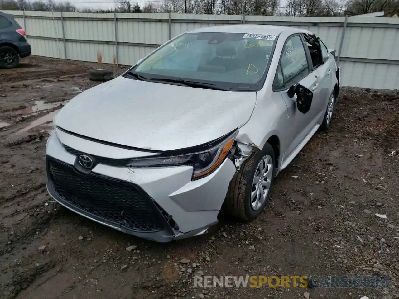 2 Photograph of a damaged car 5YFEPMAE9MP224477 TOYOTA COROLLA 2021