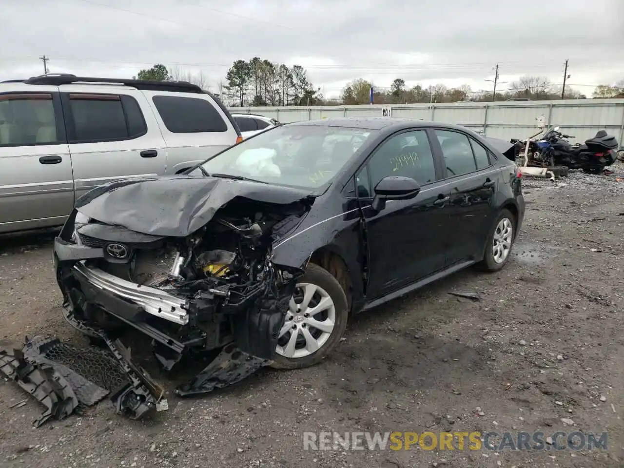 2 Photograph of a damaged car 5YFEPMAE9MP224950 TOYOTA COROLLA 2021