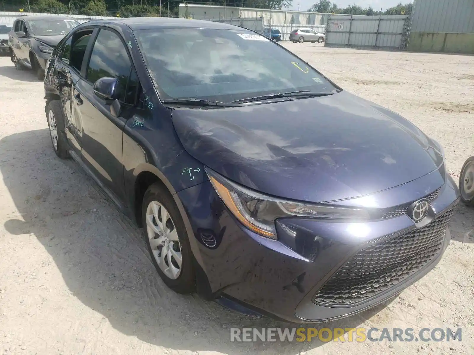 1 Photograph of a damaged car 5YFEPMAE9MP224964 TOYOTA COROLLA 2021