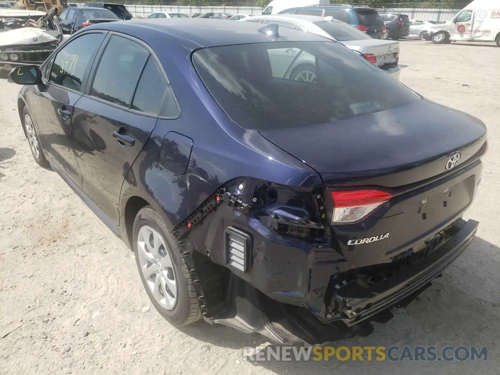 3 Photograph of a damaged car 5YFEPMAE9MP224964 TOYOTA COROLLA 2021