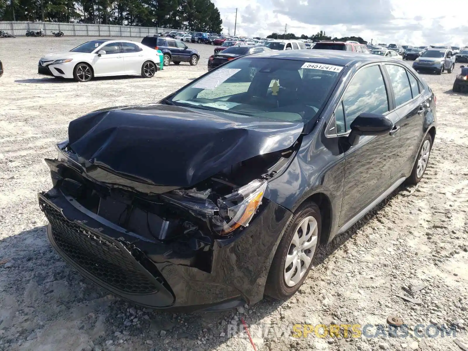 2 Photograph of a damaged car 5YFEPMAE9MP226018 TOYOTA COROLLA 2021