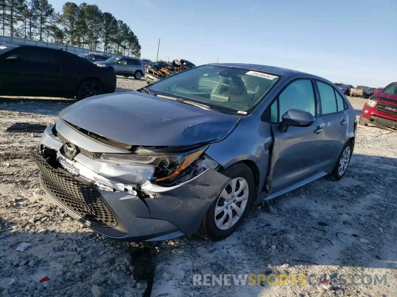 2 Photograph of a damaged car 5YFEPMAE9MP227864 TOYOTA COROLLA 2021