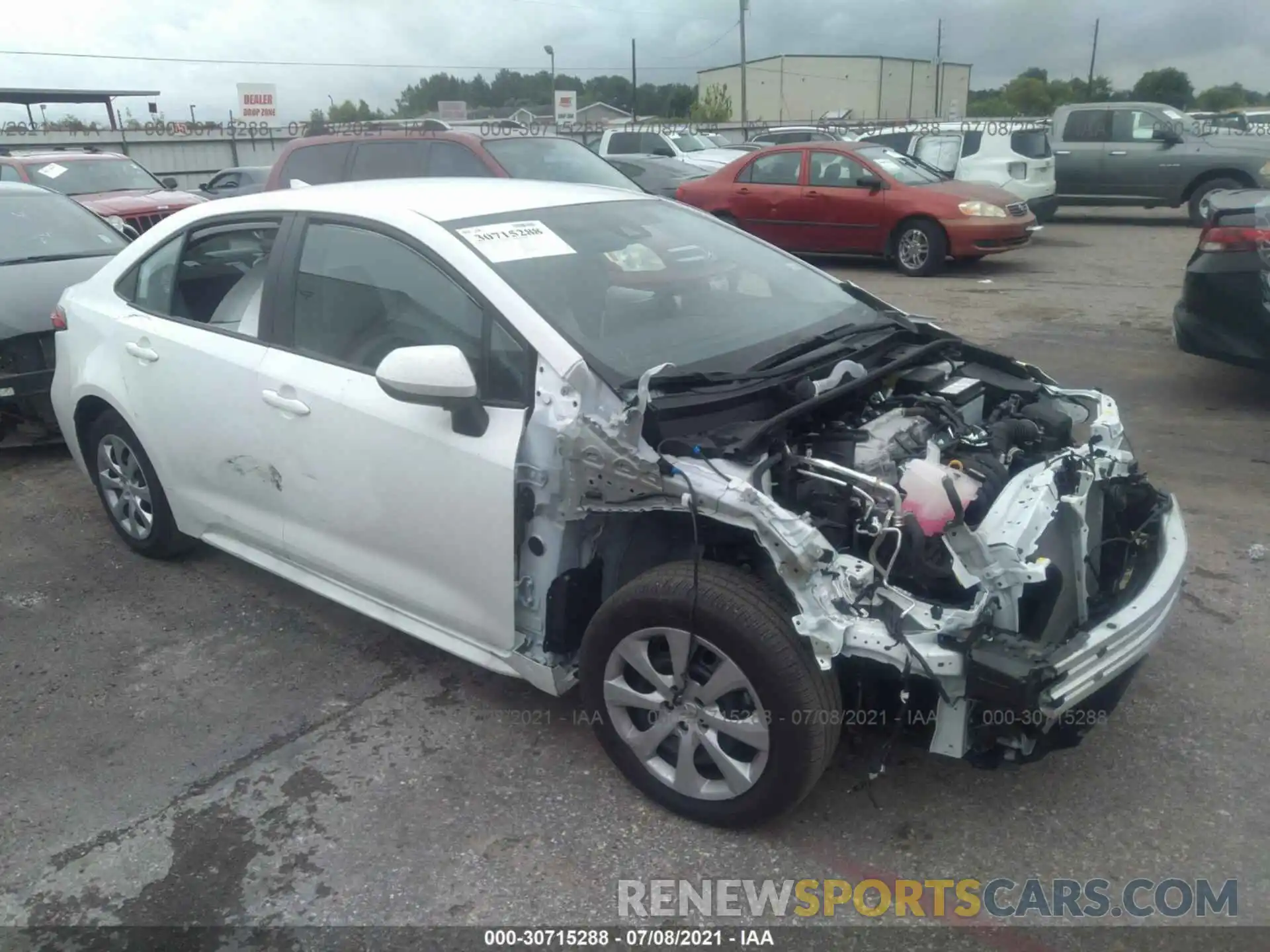 1 Photograph of a damaged car 5YFEPMAE9MP230358 TOYOTA COROLLA 2021