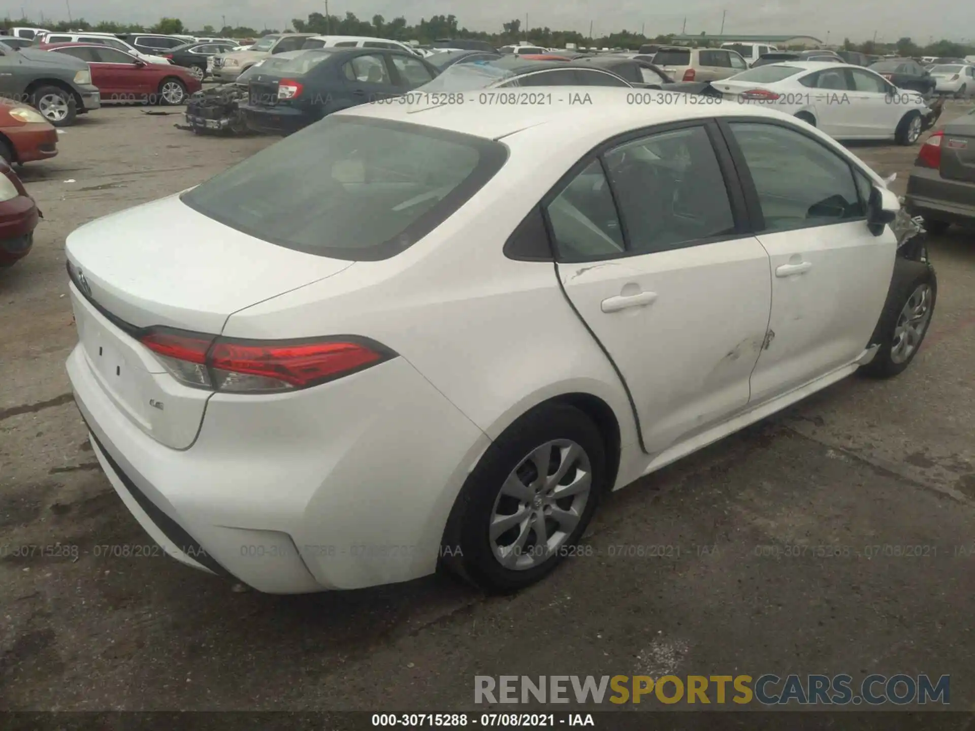 4 Photograph of a damaged car 5YFEPMAE9MP230358 TOYOTA COROLLA 2021