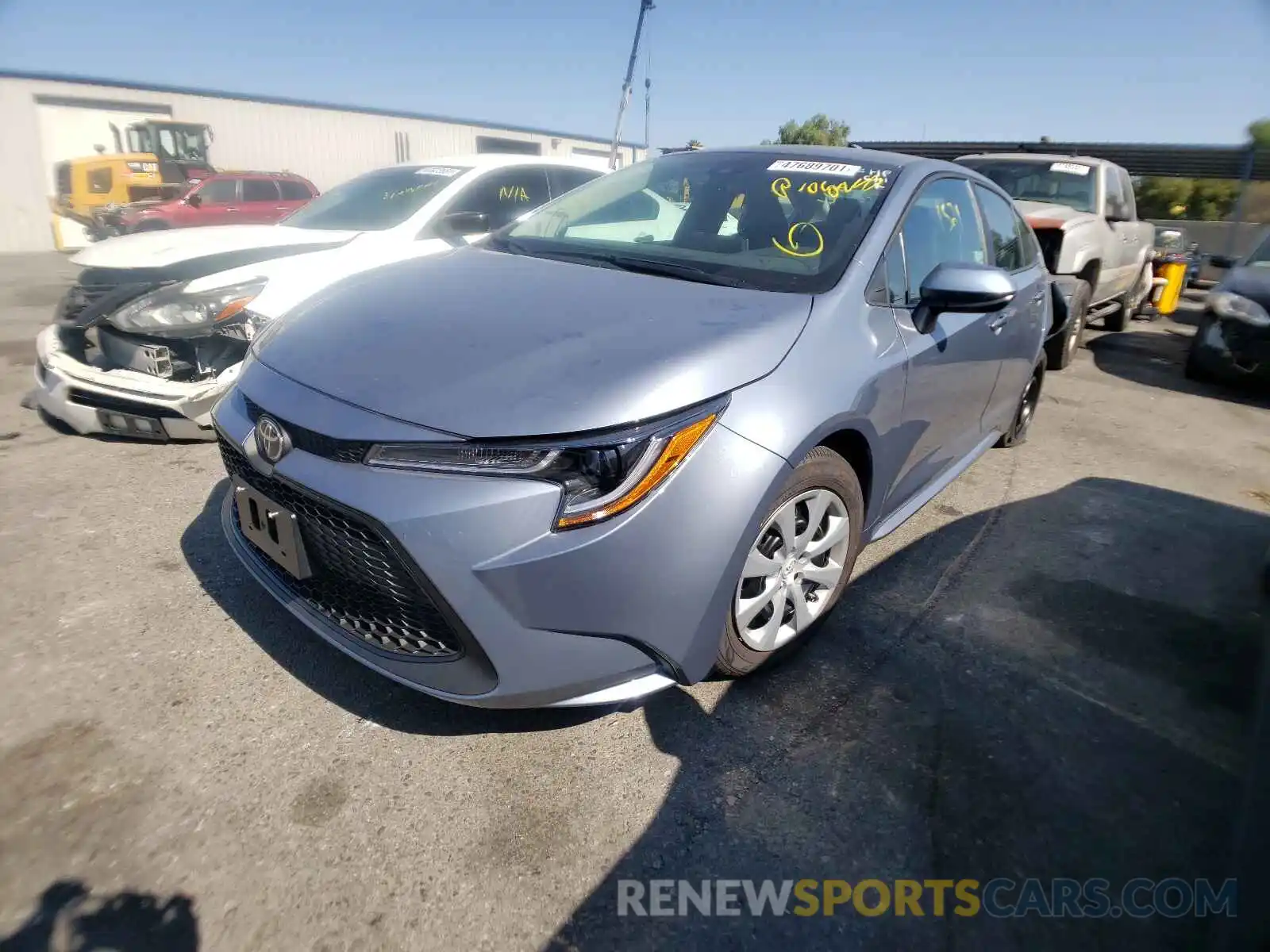 2 Photograph of a damaged car 5YFEPMAE9MP231963 TOYOTA COROLLA 2021