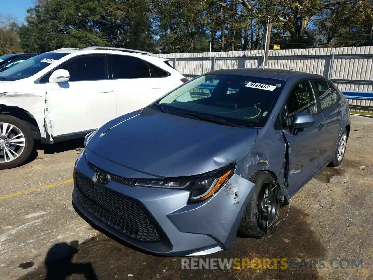 2 Photograph of a damaged car 5YFEPMAE9MP232658 TOYOTA COROLLA 2021