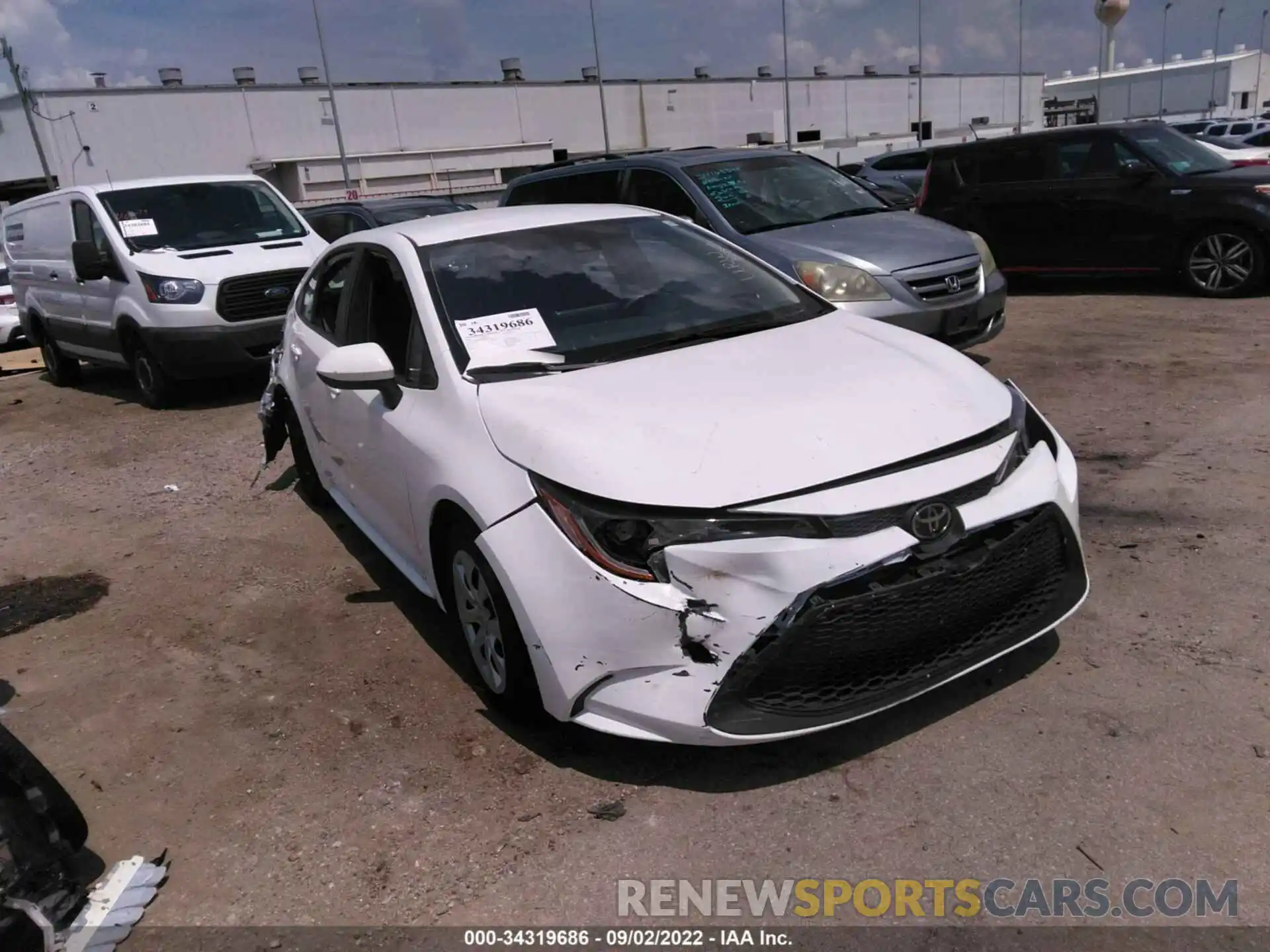 1 Photograph of a damaged car 5YFEPMAE9MP233292 TOYOTA COROLLA 2021