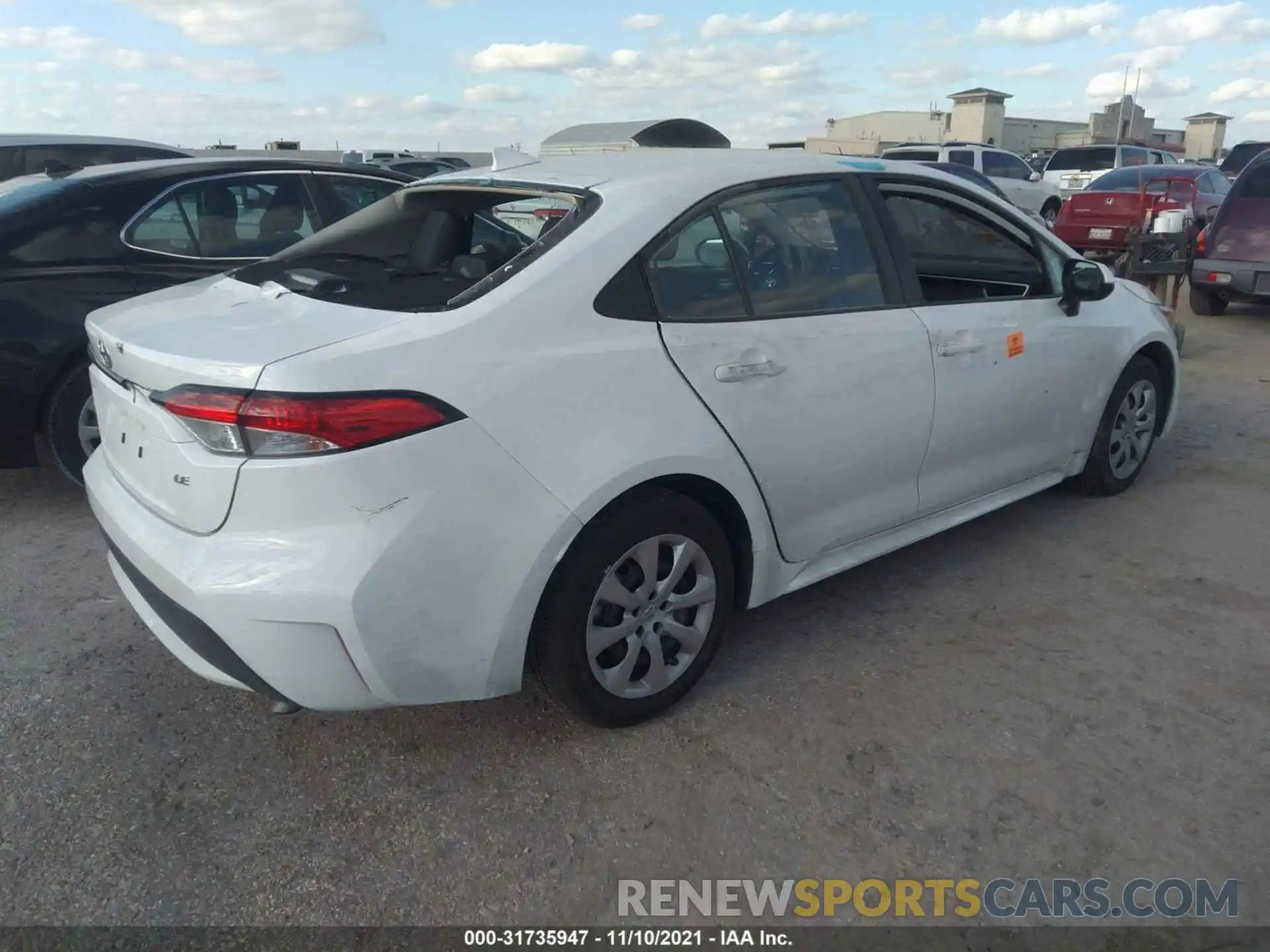 4 Photograph of a damaged car 5YFEPMAE9MP235933 TOYOTA COROLLA 2021