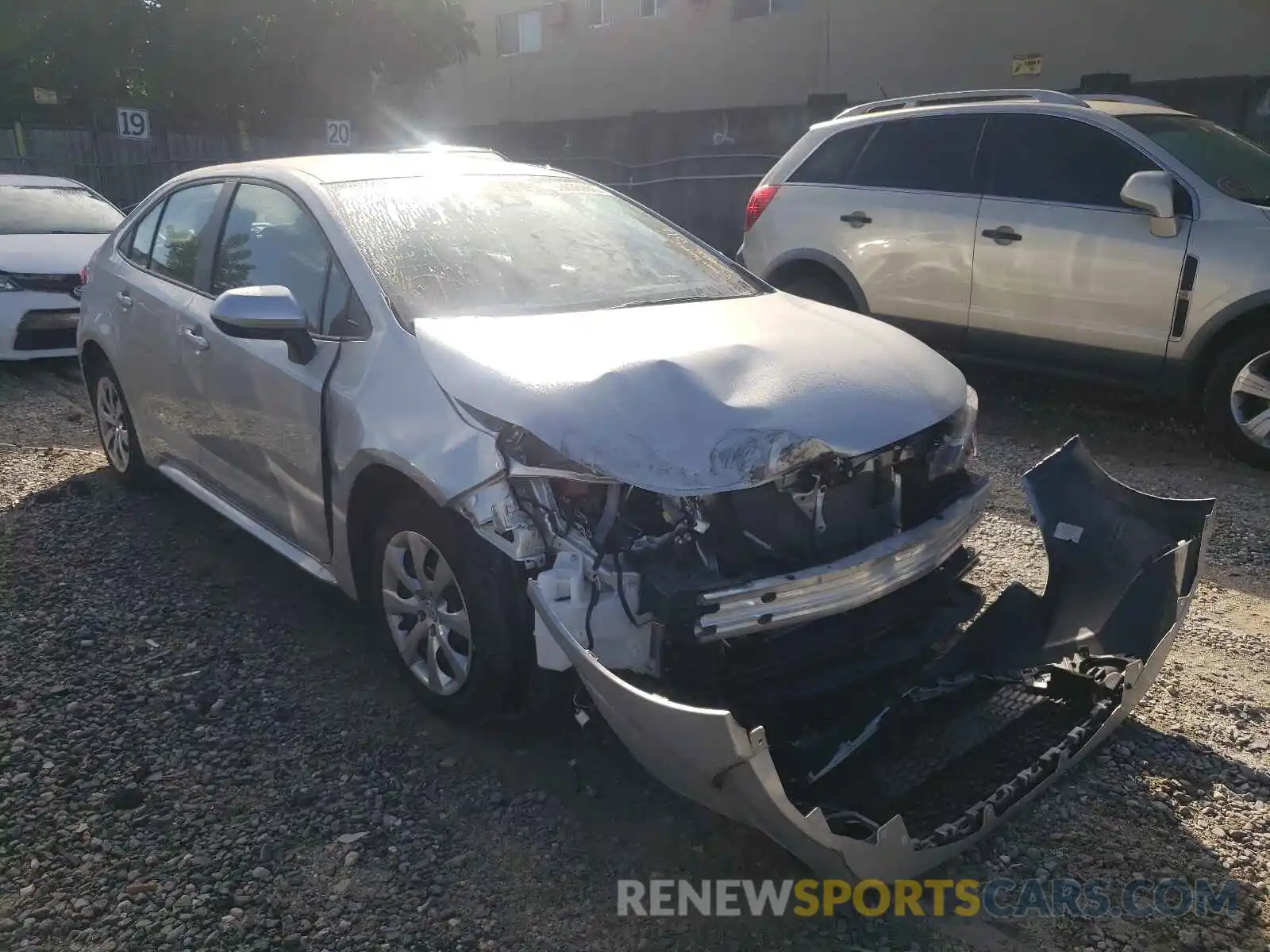 1 Photograph of a damaged car 5YFEPMAE9MP236130 TOYOTA COROLLA 2021