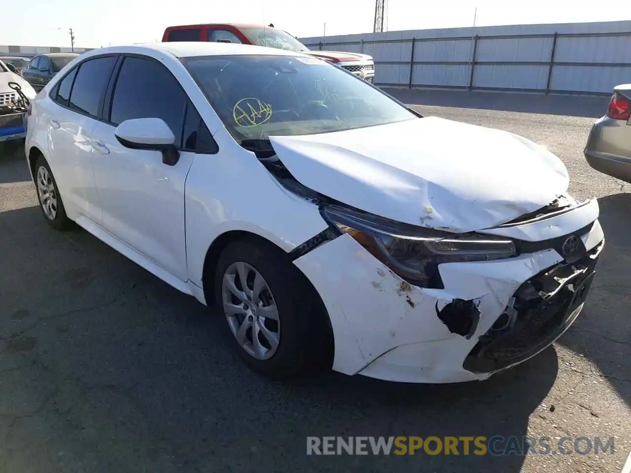 1 Photograph of a damaged car 5YFEPMAE9MP238511 TOYOTA COROLLA 2021