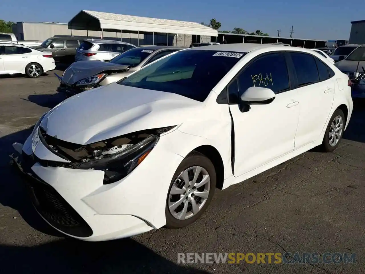 2 Photograph of a damaged car 5YFEPMAE9MP238511 TOYOTA COROLLA 2021