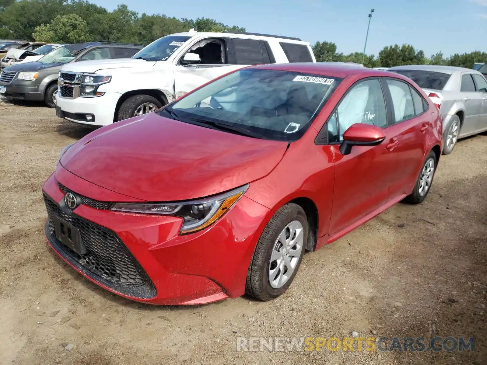 2 Photograph of a damaged car 5YFEPMAE9MP238928 TOYOTA COROLLA 2021