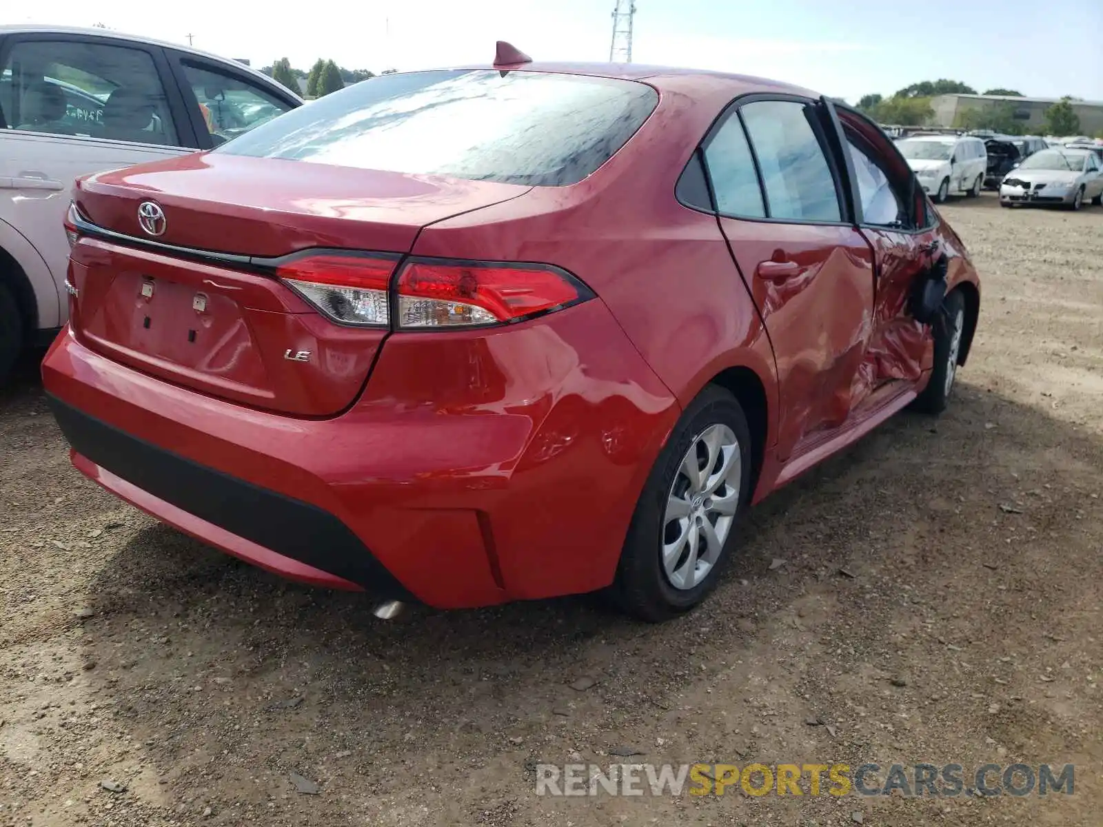 4 Photograph of a damaged car 5YFEPMAE9MP238928 TOYOTA COROLLA 2021