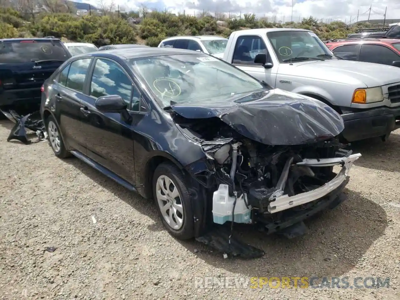 1 Photograph of a damaged car 5YFEPMAE9MP239061 TOYOTA COROLLA 2021