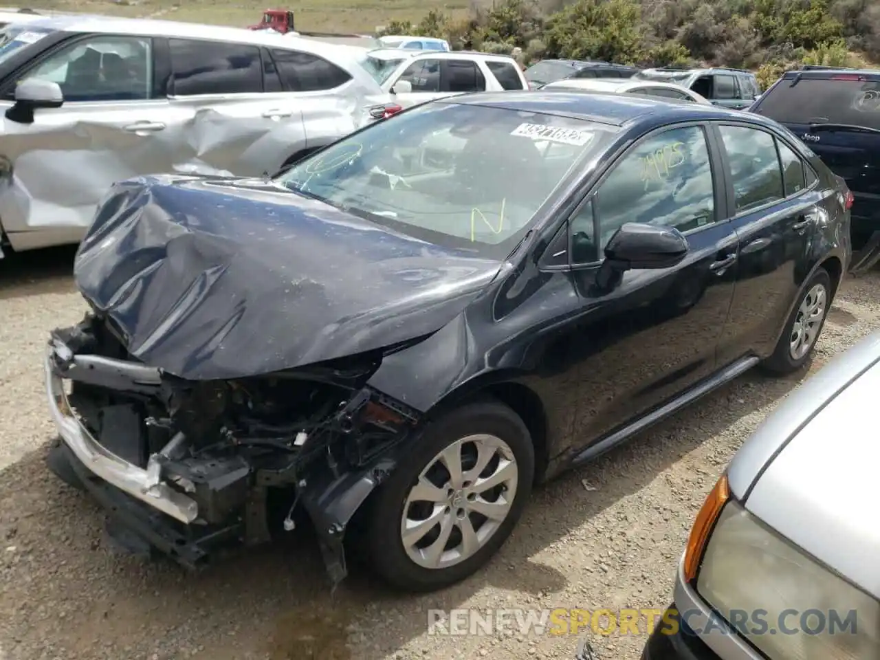 2 Photograph of a damaged car 5YFEPMAE9MP239061 TOYOTA COROLLA 2021