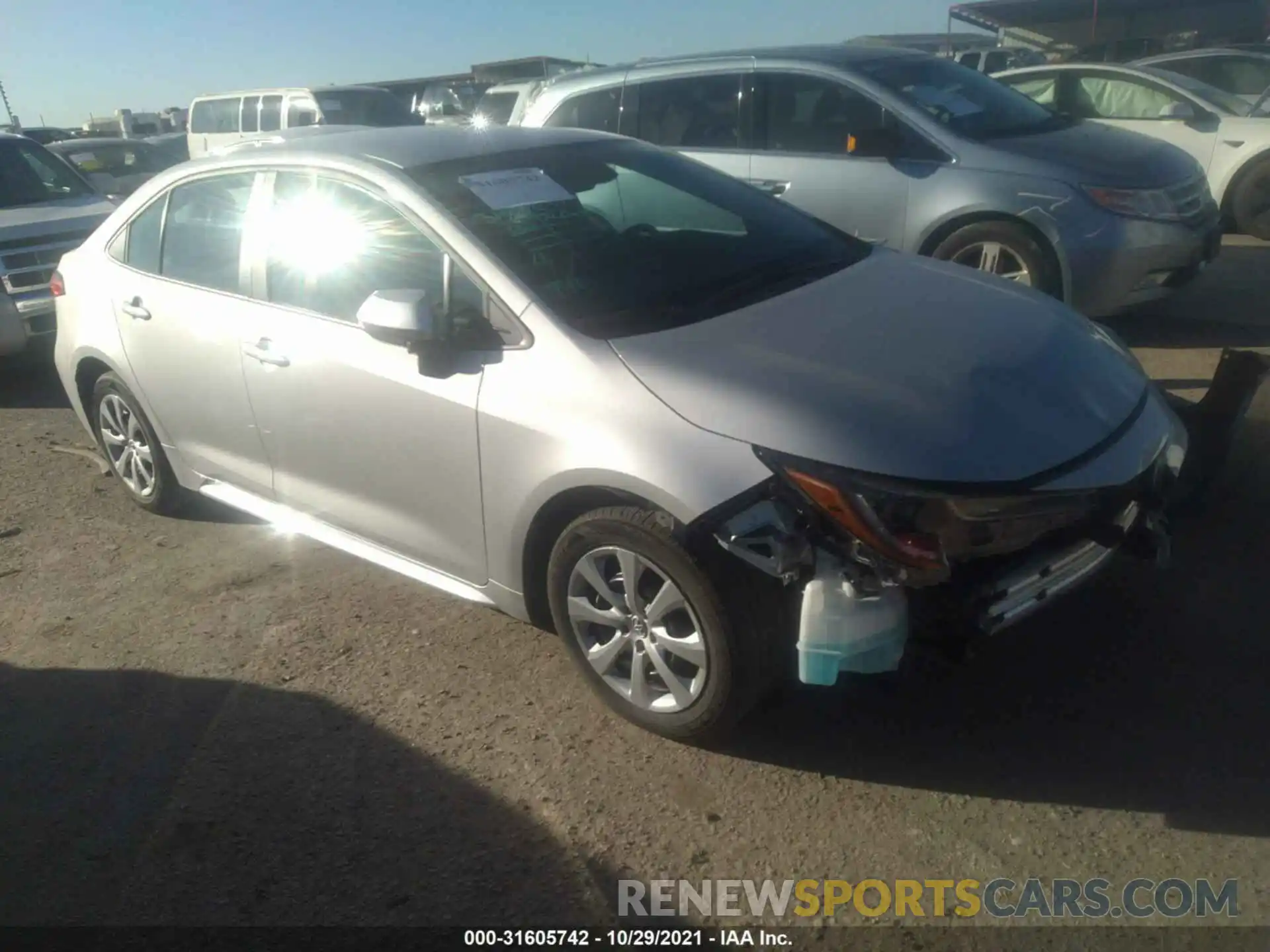 1 Photograph of a damaged car 5YFEPMAE9MP240811 TOYOTA COROLLA 2021