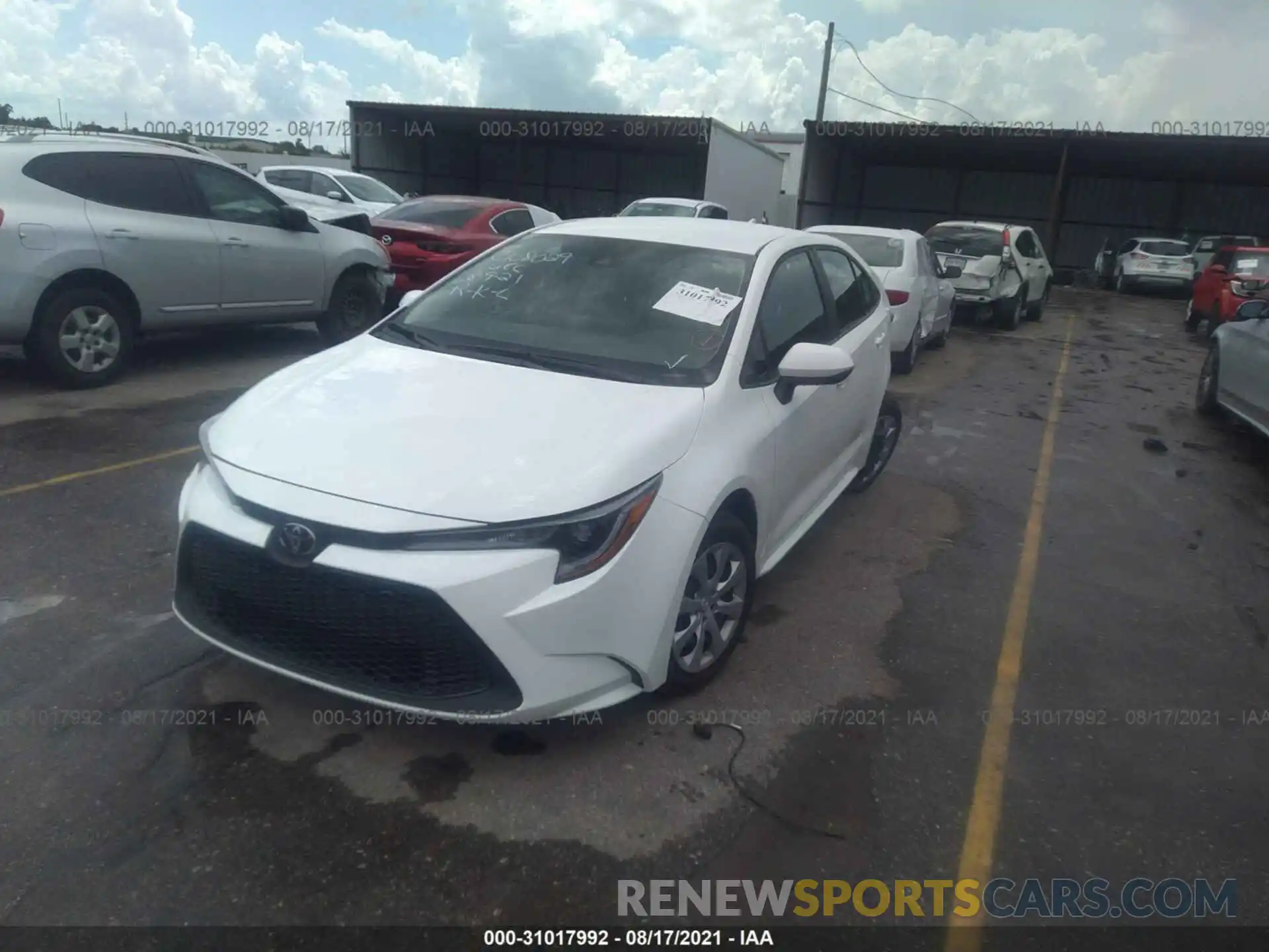 2 Photograph of a damaged car 5YFEPMAE9MP241537 TOYOTA COROLLA 2021