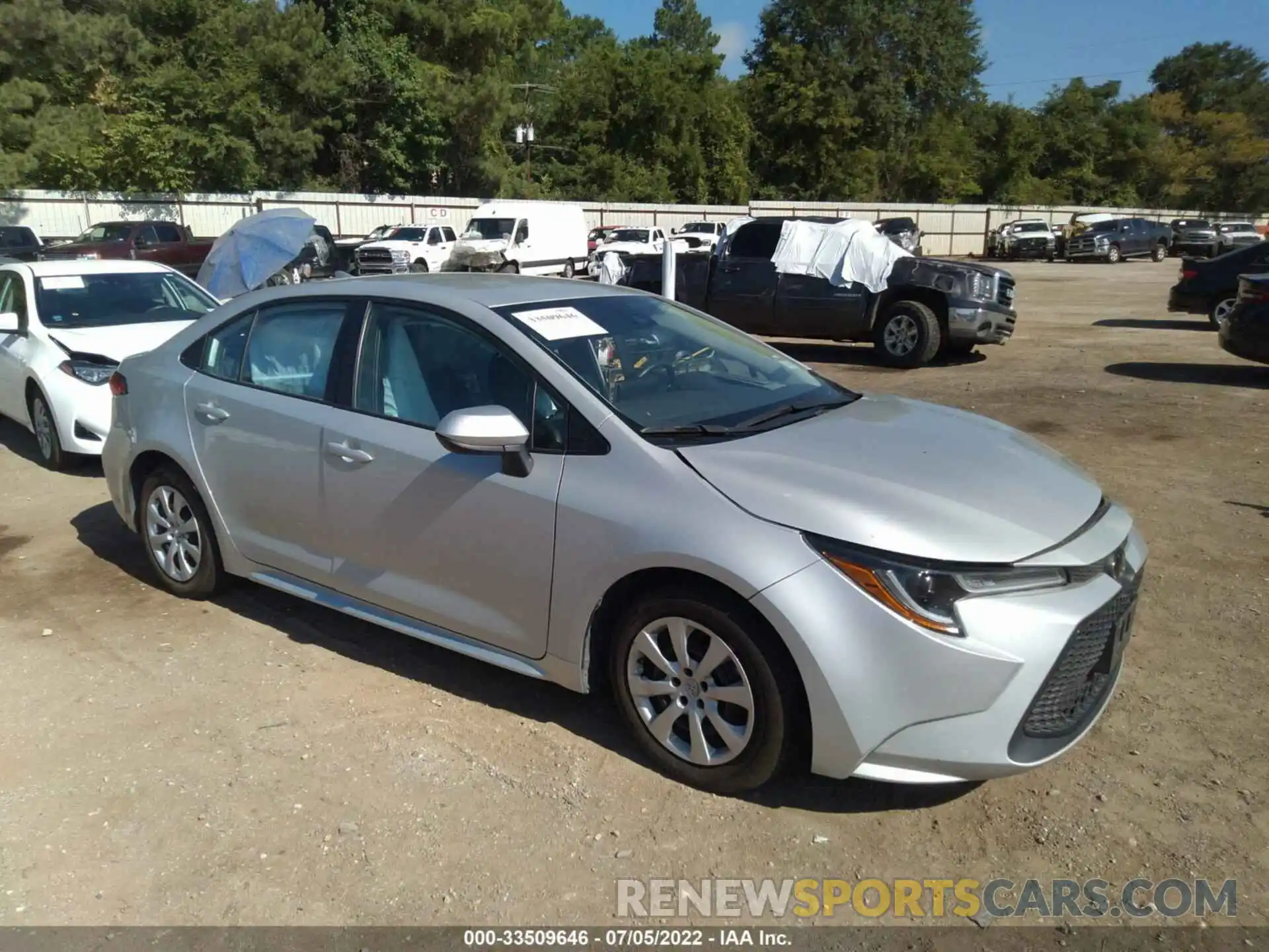 1 Photograph of a damaged car 5YFEPMAE9MP243336 TOYOTA COROLLA 2021