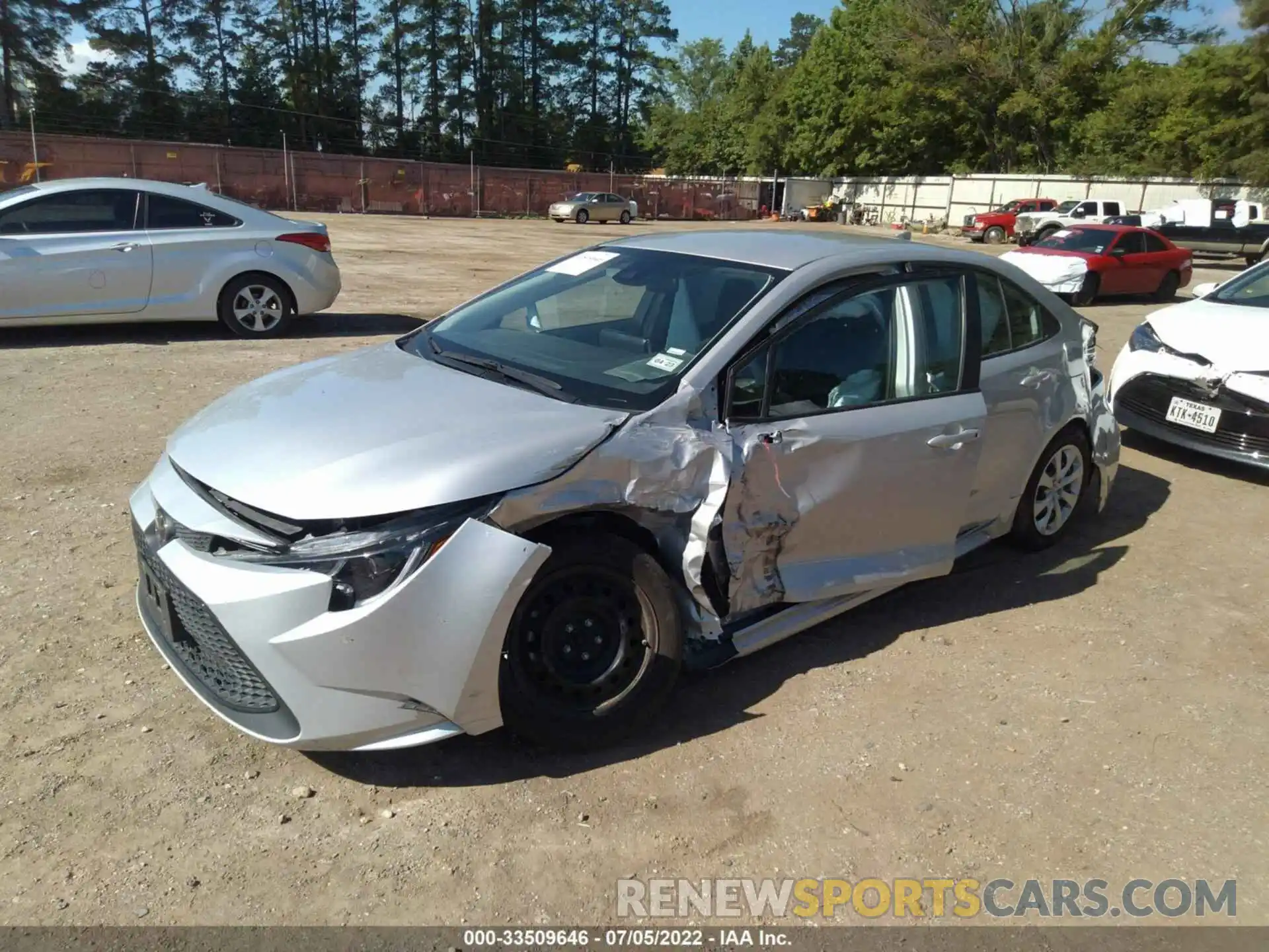 2 Photograph of a damaged car 5YFEPMAE9MP243336 TOYOTA COROLLA 2021