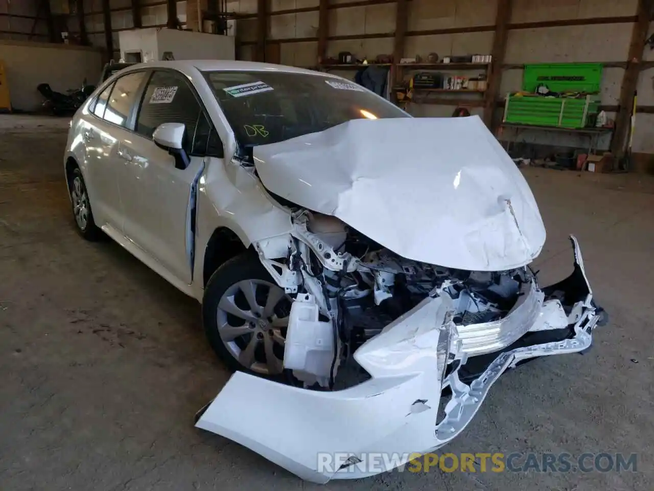 1 Photograph of a damaged car 5YFEPMAE9MP243580 TOYOTA COROLLA 2021