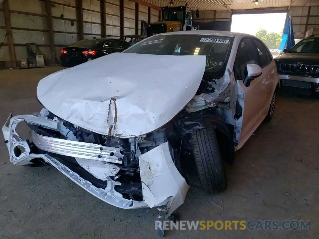 2 Photograph of a damaged car 5YFEPMAE9MP243580 TOYOTA COROLLA 2021