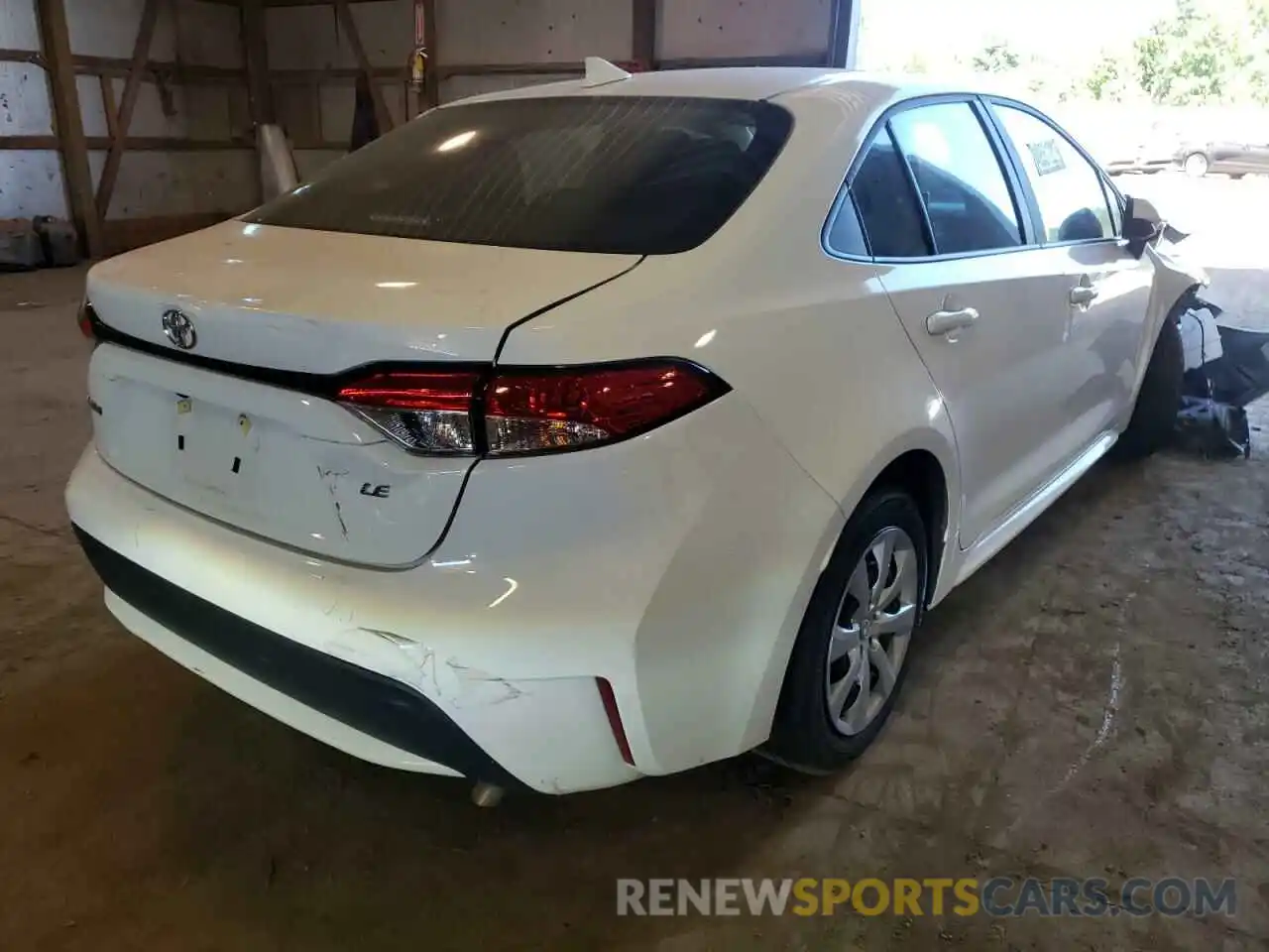 4 Photograph of a damaged car 5YFEPMAE9MP243580 TOYOTA COROLLA 2021