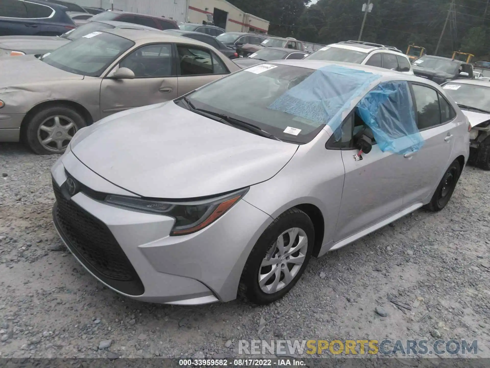 2 Photograph of a damaged car 5YFEPMAE9MP244924 TOYOTA COROLLA 2021