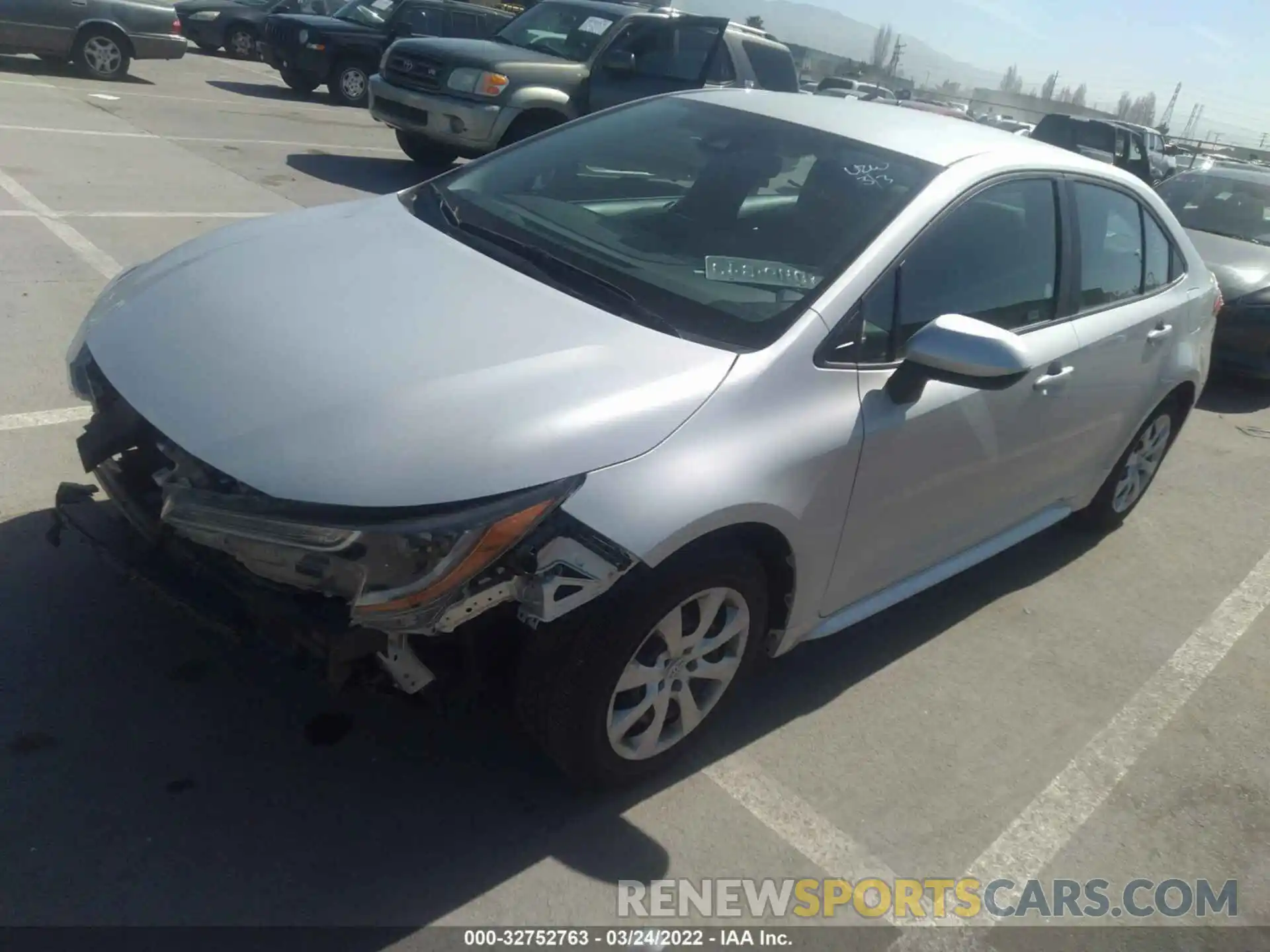 2 Photograph of a damaged car 5YFEPMAE9MP246785 TOYOTA COROLLA 2021