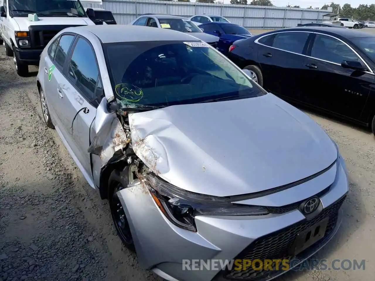 1 Photograph of a damaged car 5YFEPMAE9MP247564 TOYOTA COROLLA 2021