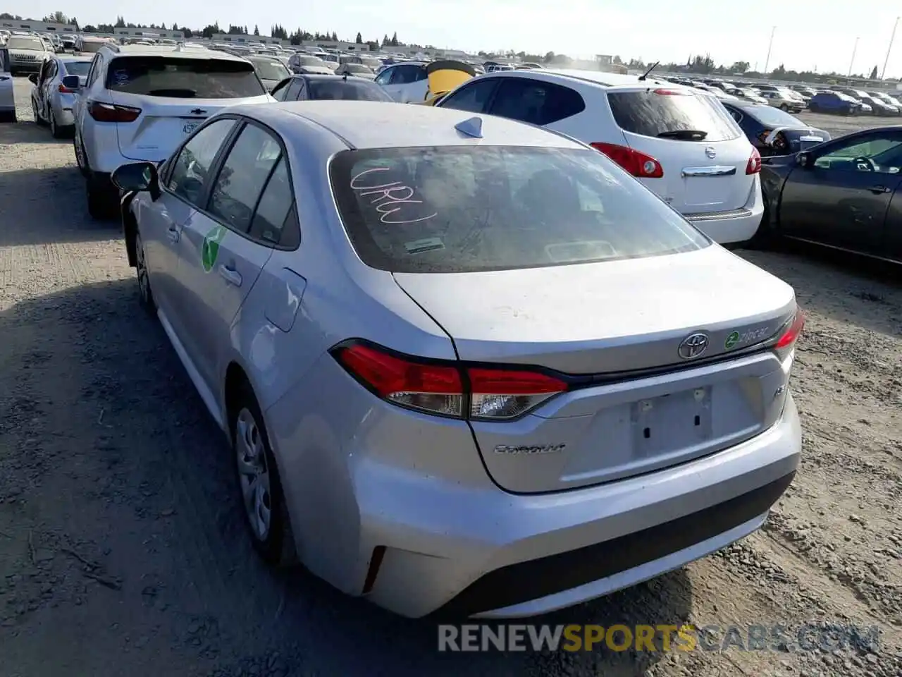 3 Photograph of a damaged car 5YFEPMAE9MP247564 TOYOTA COROLLA 2021