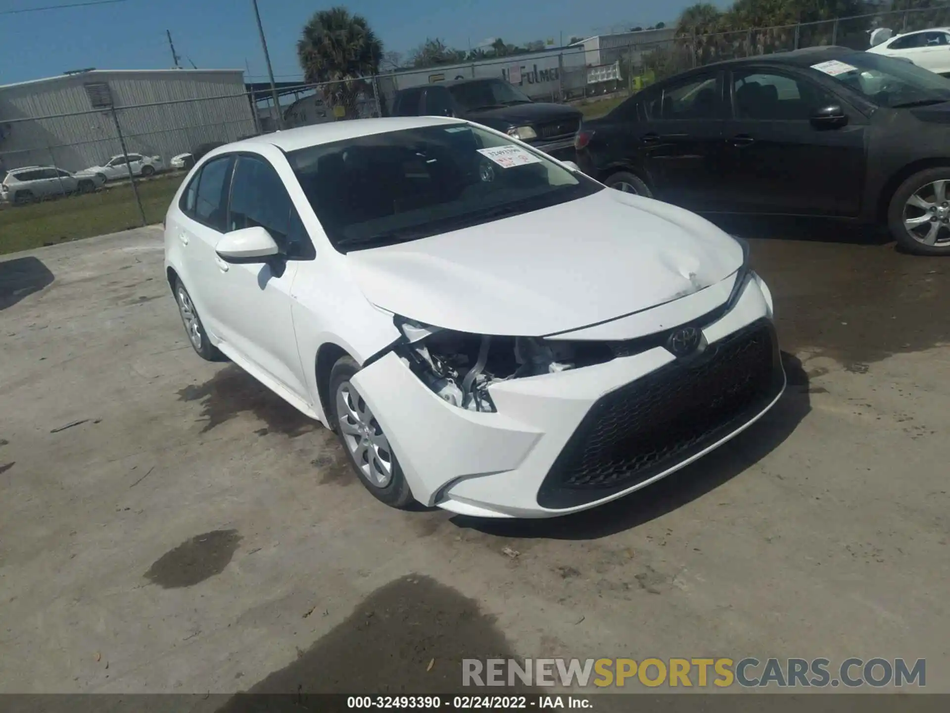 1 Photograph of a damaged car 5YFEPMAE9MP247810 TOYOTA COROLLA 2021