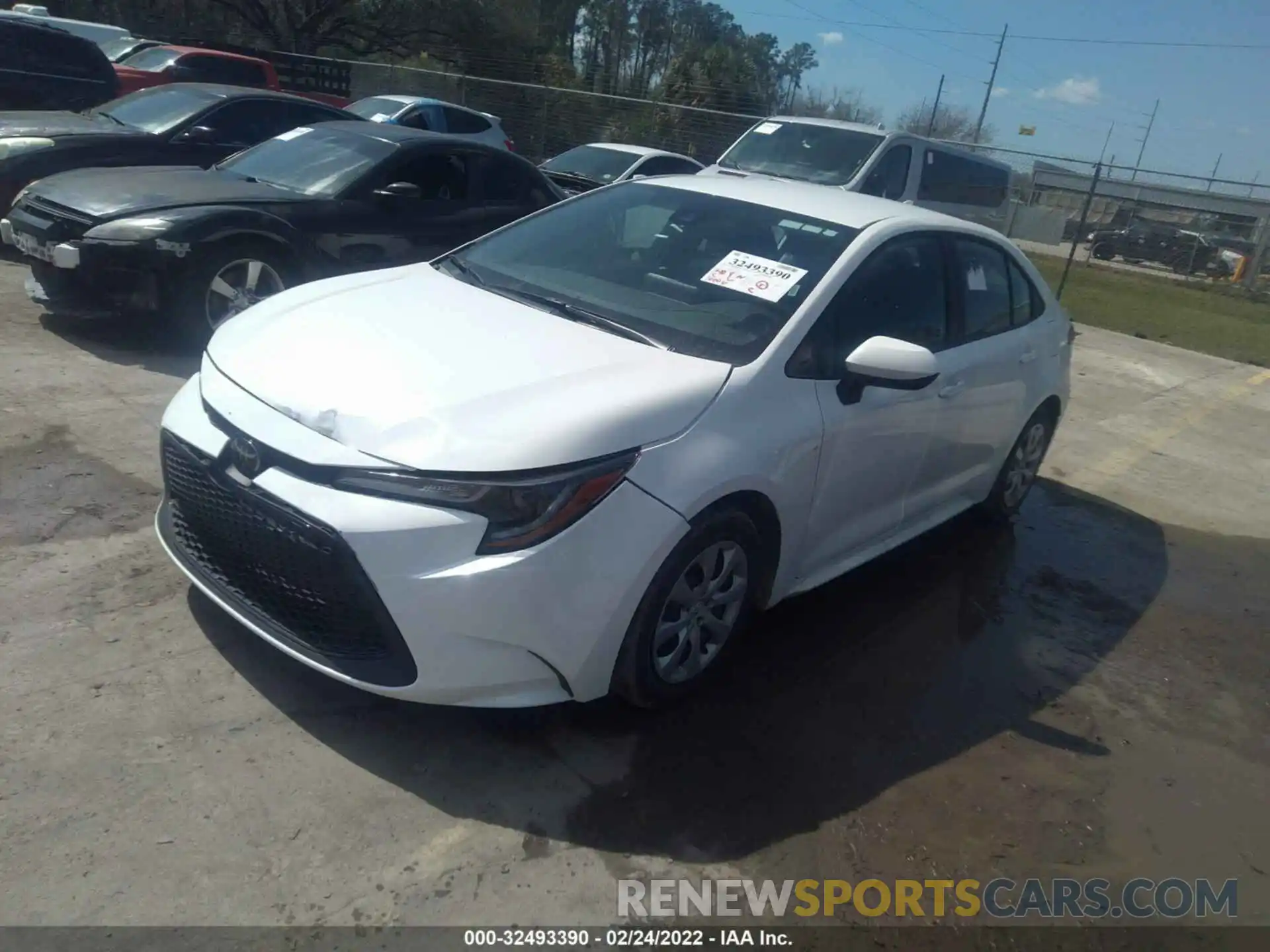 2 Photograph of a damaged car 5YFEPMAE9MP247810 TOYOTA COROLLA 2021