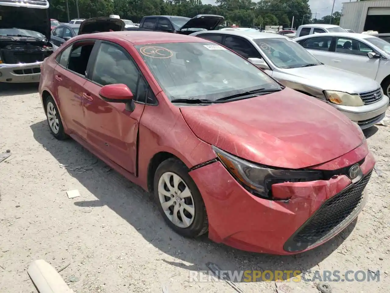 1 Photograph of a damaged car 5YFEPMAE9MP248309 TOYOTA COROLLA 2021