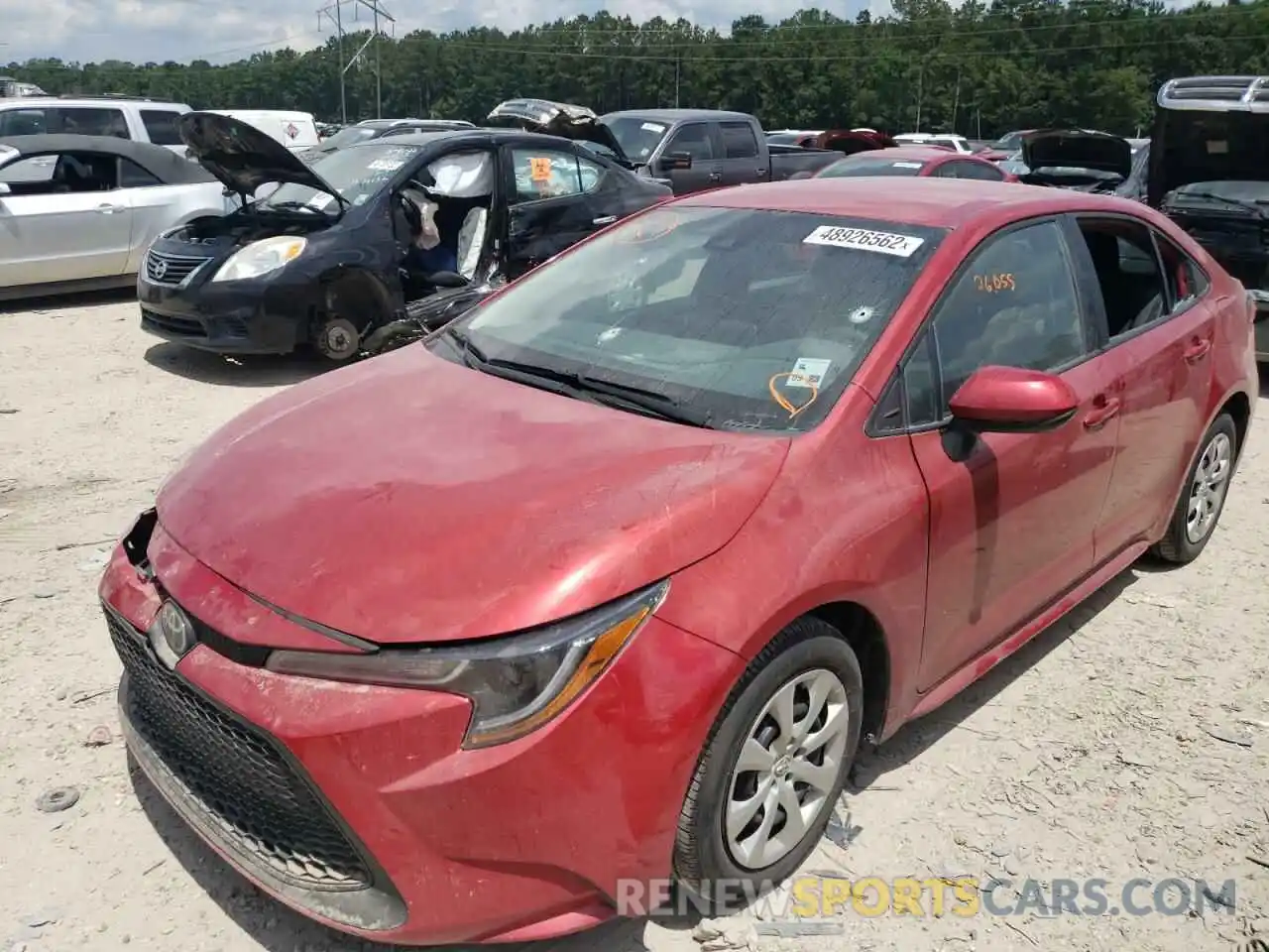 2 Photograph of a damaged car 5YFEPMAE9MP248309 TOYOTA COROLLA 2021